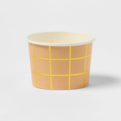 10ct Metallic Treat Cups With Waffle Cone Print Gold - Spritz™ 2 10ct Metallic Treat Cups With Waffle Cone Print Gold - Spritz™ - Image 2