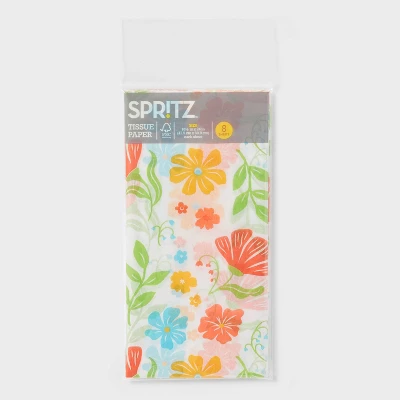 8ct Pegged Tissue Printed Floral - Spritz™ 2 8ct Pegged Tissue Printed Floral - Spritz™ - Image 2