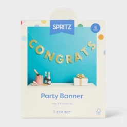 "Congrats" Party Banner Gold - Spritz™ 5 "Congrats" Party Banner Gold - Spritz™ -Party City GUEST 11450896 cc77 4d4e 8894 8d9af63e2a79