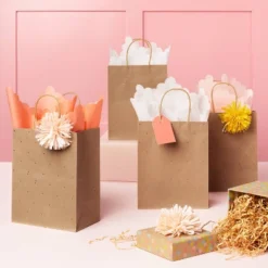 20ct Shelved Banded Tissue Coral - Spritz™: Multicolor Gift Packaging Accessories, Solid Pattern, 15.5" X 24"