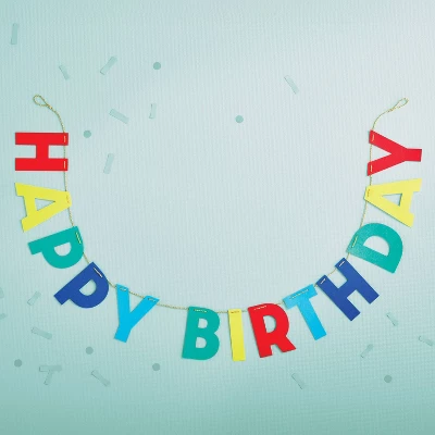 Felt Happy Birthday Banner - Spritz™ 1 Felt Happy Birthday Banner - Spritz™