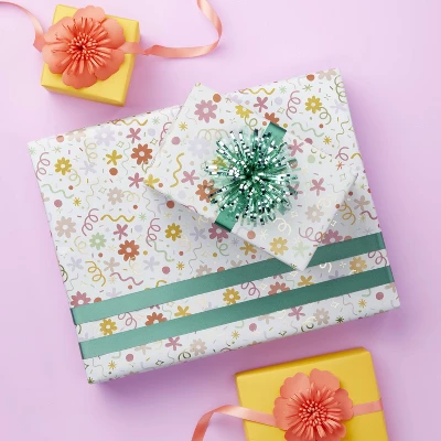 Birthday Bow - Spritz™: Coral Pink Gift Wrapping Accessory, Solid Pattern, 1 Birthday Bow - Spritz™: Coral Pink Gift Wrapping Accessory, Solid Pattern,