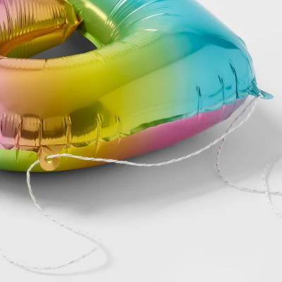 "Happy Birthday" Pastel Rainbow Balloon Banner - Spritz™ 2 "Happy Birthday" Pastel Rainbow Balloon Banner - Spritz™ - Image 2