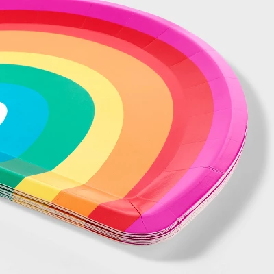 10ct Rainbow Shaped Snack Plates - Spritz™ 2 10ct Rainbow Shaped Snack Plates - Spritz™ - Image 2