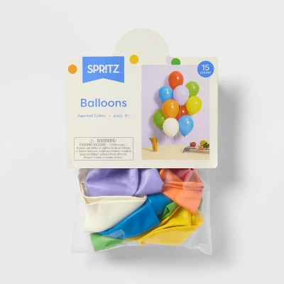 15ct Color Mix Balloons - Spritz™ 3 15ct Color Mix Balloons - Spritz™ - Image 3