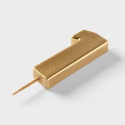 Number 1 Gold Candle - Spritz™ 3 Number 1 Gold Candle - Spritz™ - Image 3