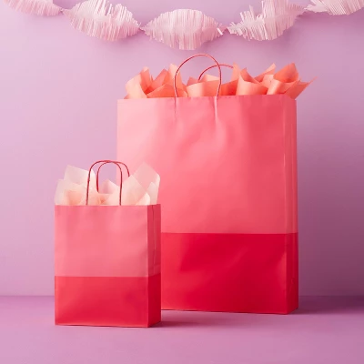 X-Large Gift Bag Pink Two Color Block - Spritz™ 1 X-Large Gift Bag Pink Two Color Block - Spritz™