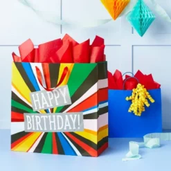 XLarge "Happy Birthday" Burst Colossal Gift Bag - Spritz™