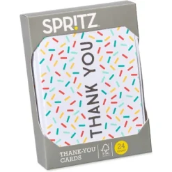 24ct Thank You Cards Confetti - Spritz™: Multicolored Typography Greeting Cards Pack For All Occasions, 3.5"x5" 5 24ct Thank You Cards Confetti - Spritz™: Multicolored Typography Greeting Cards Pack For All Occasions, 3.5"x5" -Party City GUEST 6ab742d3 84e7 4332 a54d fd223e2b6dd7