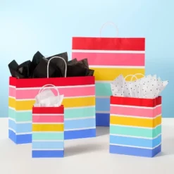Striped Medium Gift Bag - Spritz™