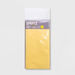 8ct Tissue Paper Yellow - Spritz™: Solid Pattern, All Occasions, Easter, 16.5" X 24", Gift Packaging Accessories