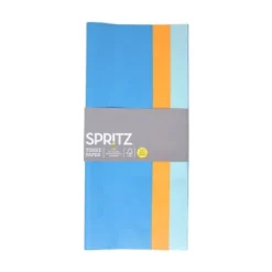 20ct Tissue Paper Orange/Blue/Light Blue - Spritz™: Solid Gift Packaging, 16.5" X 24", All Occasions, 20 Pack