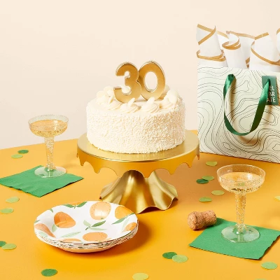 Number 0 Gold Candle - Spritz™ 1 Number 0 Gold Candle - Spritz™