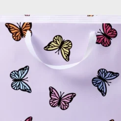 XL Butterflies Gift Bag Pink - Spritz™: XLarge Multicolored Paper For All Occasions, Animal Pattern, 15"x15"x8"