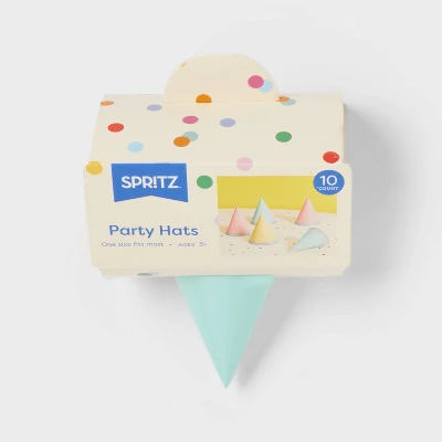 10ct 4" Glittered Party Hats Silver - Spritz™ 2 10ct 4" Glittered Party Hats Silver - Spritz™ - Image 2