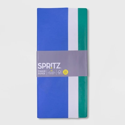 20ct Banded Tissue Gray/Green - Spritz™: Gift Wrap Tissue For Easter & All Occasions, 16.5" X 24", Multicolor, 20 Pack 1 20ct Banded Tissue Gray/Green - Spritz™: Gift Wrap Tissue For Easter & All Occasions, 16.5" X 24", Multicolor, 20 Pack