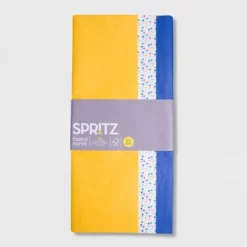20ct Tissue Paper Blue/Yellow/Multi Dot Print - Spritz™: Multicolor Gift Packaging For All Occasions, Easter, Classic Patterns